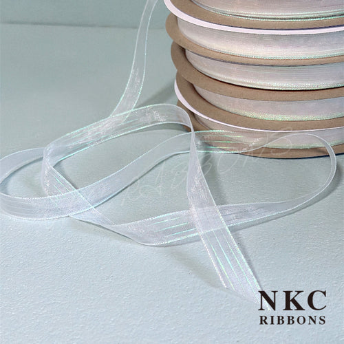 5/8 Organza with metallic line