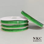 【5/8 Organza Corsage Ribbon】Green Iridescent