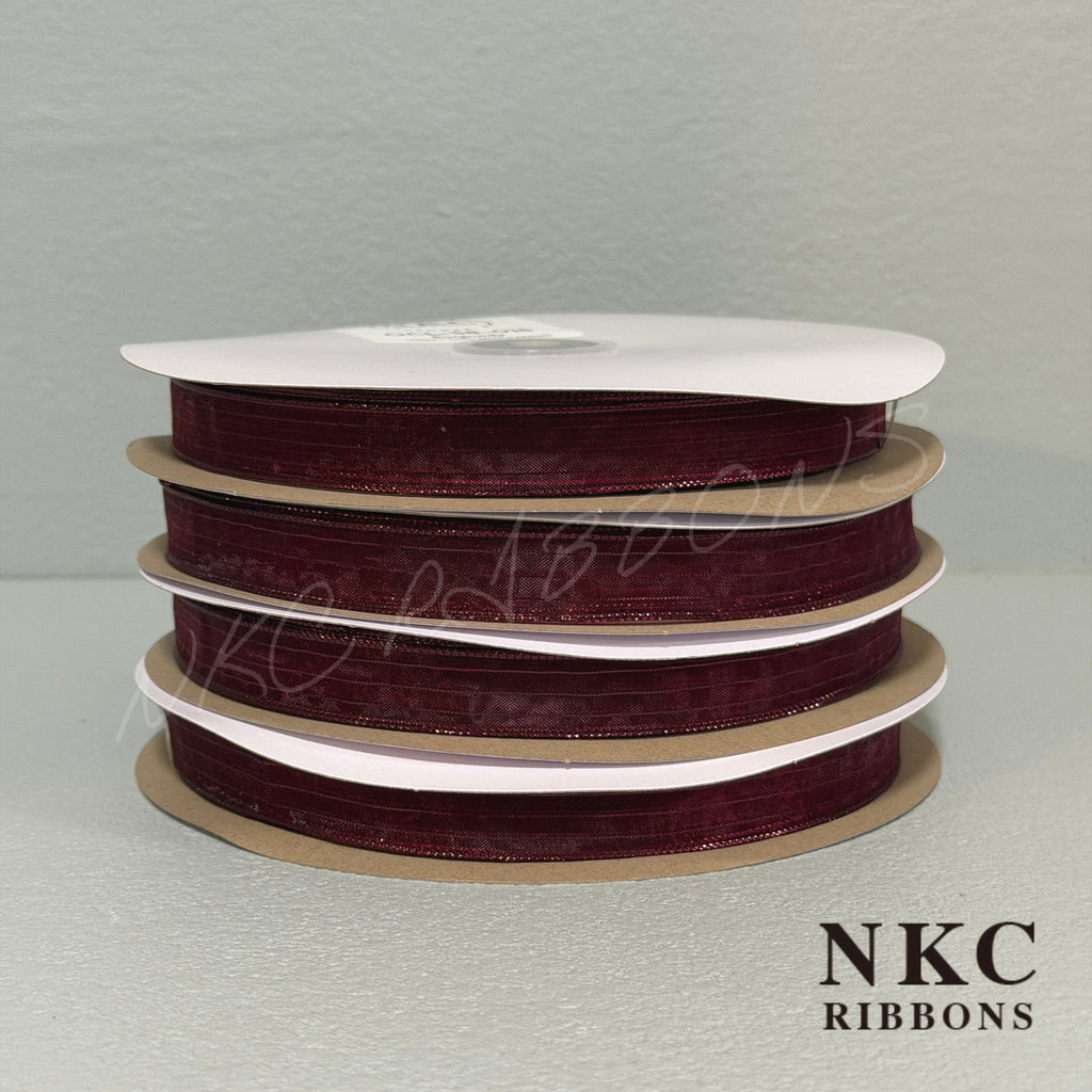 Burgundy Metallic Edge