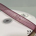 【5/8 Organza Corsage Ribbon】Burgundy Metallic Edge