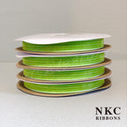 【5/8 Organza Corsage Ribbon】Lime Iridescent