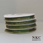 【5/8 Organza Corsage Ribbon】Moss Iridescent